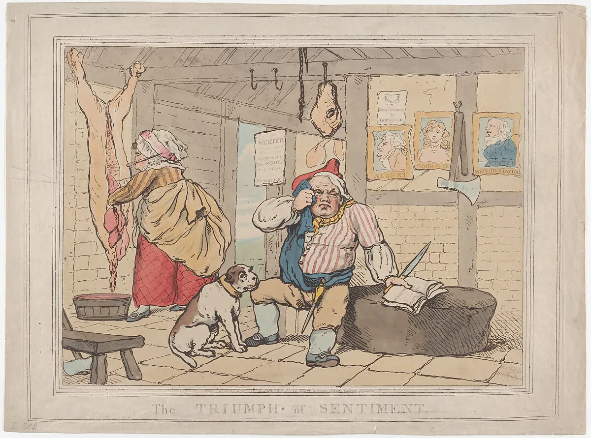 The Triumph of Sentiment — Samuel Collings|Elizabeth Jackson|Thomas Rowlandson