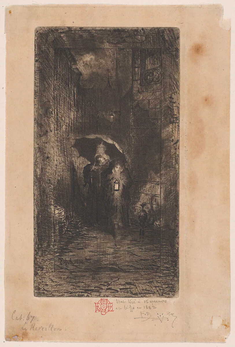 Midnight Revel (Le Réveillon) — Félix-Hilaire Buhot