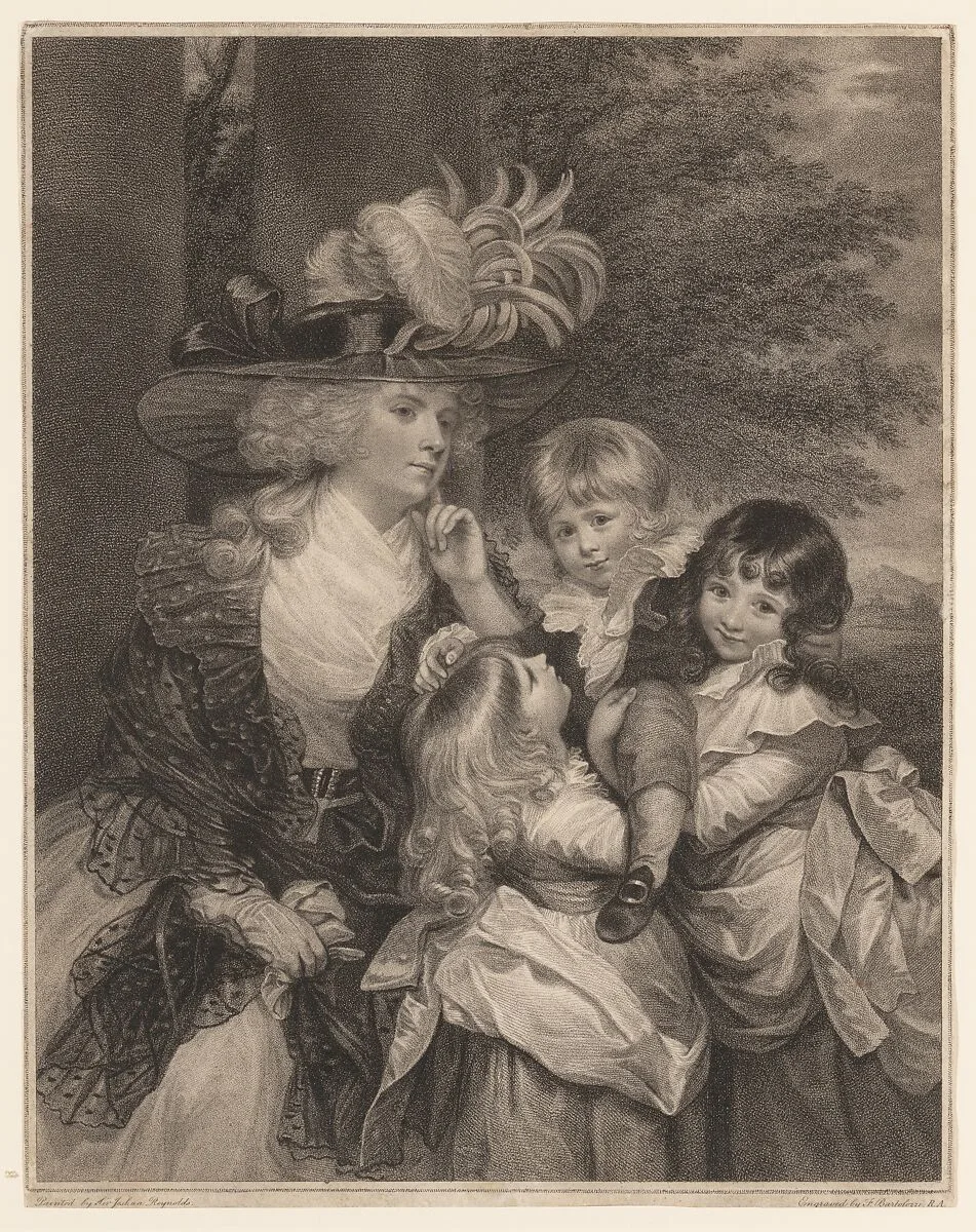 Lady Smith and her Children — Francesco Bartolozzi|Sir Joshua Reynolds|Lady Charlotte Sophia Smith
