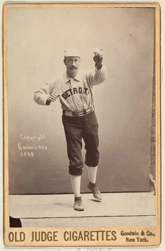 Baldwin, Pitcher, Detroit, from the series Old Judge Cigarettes