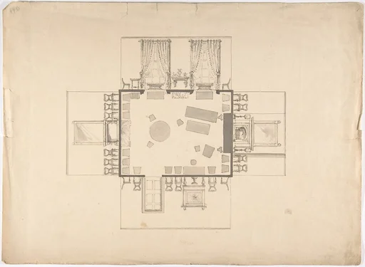 Plan and Elevations of a Room