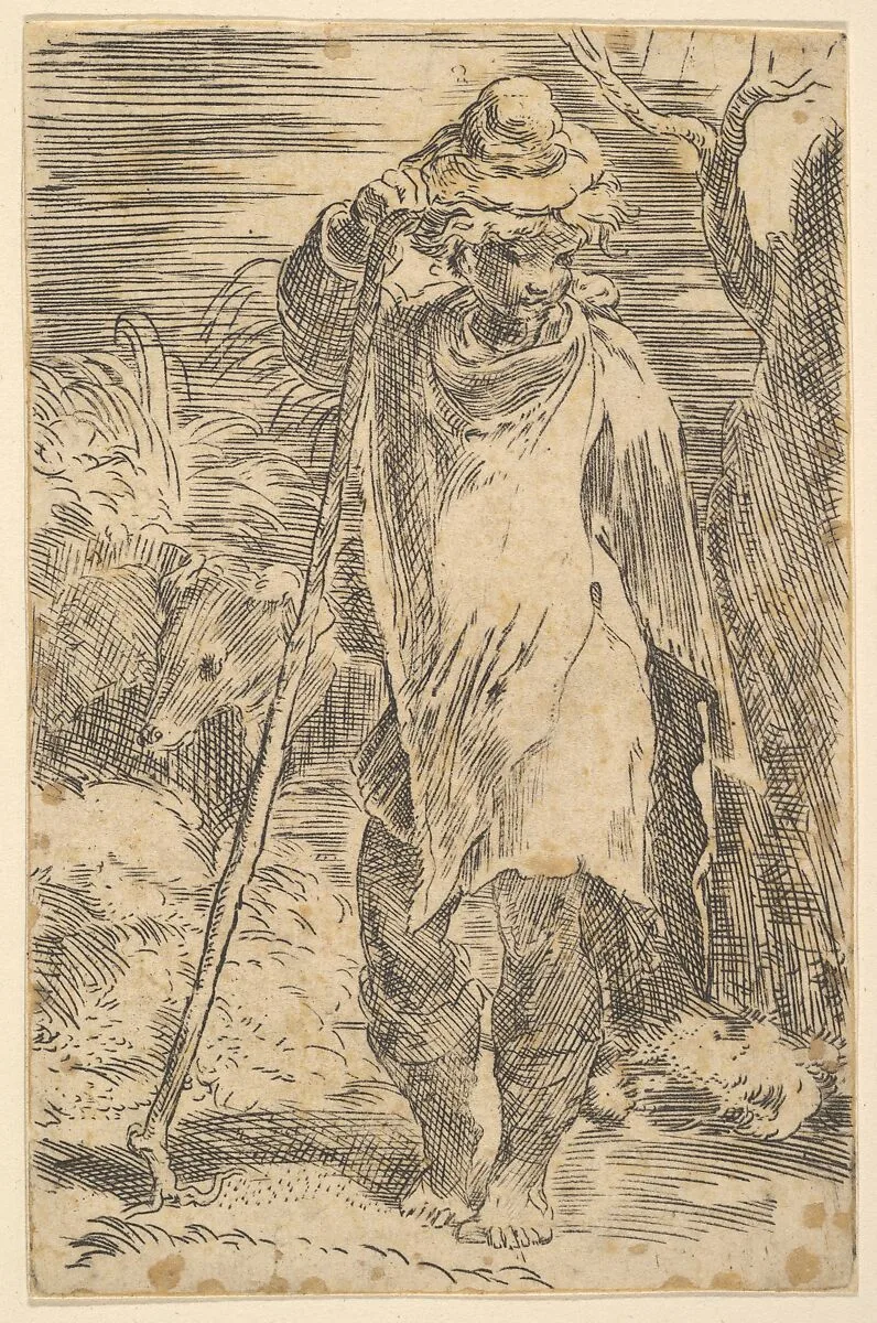 Standing Shepherd — Parmigianino (Girolamo Francesco Maria Mazzola)