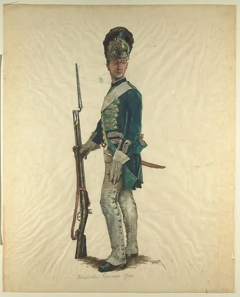 Prussian Military Costume: Kleistsches Freicorps 1760 — Walter von Looz-Corswarem