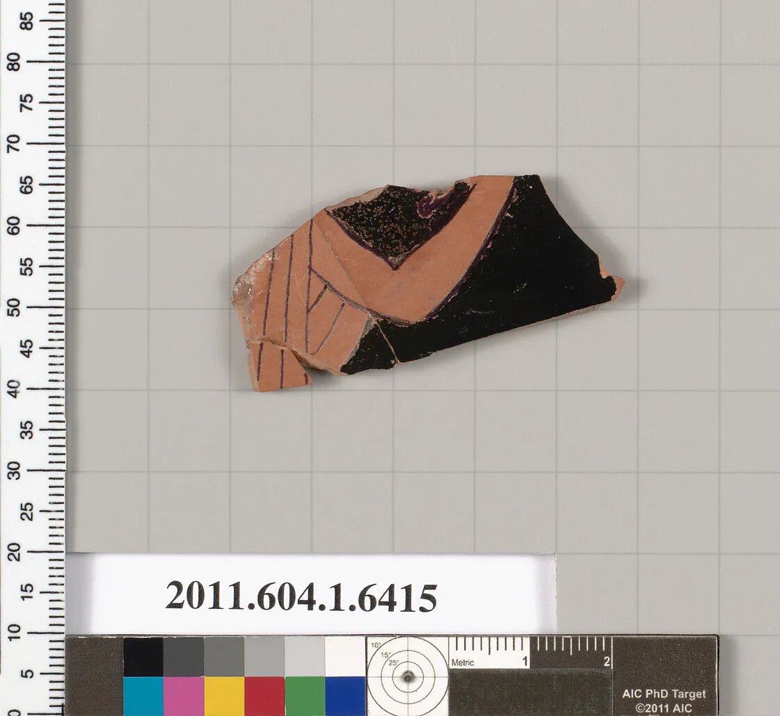 Terracotta fragment of a kylix (drinking cup) — Unknown