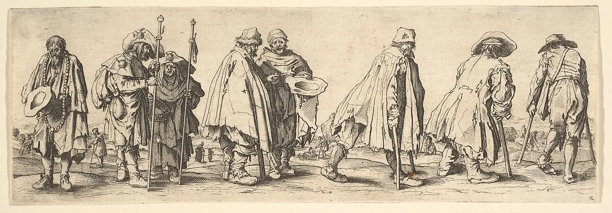 Eight Beggars — Jacques Callot|Wenceslaus Hollar