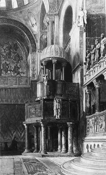 Pulpit in Saint Mark's, Venice — George Henry Yewell