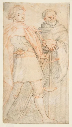 Saint Michael and Saint Giovanni Gualberto (after Andrea del Sarto's Vallombrosa Altarpiece)