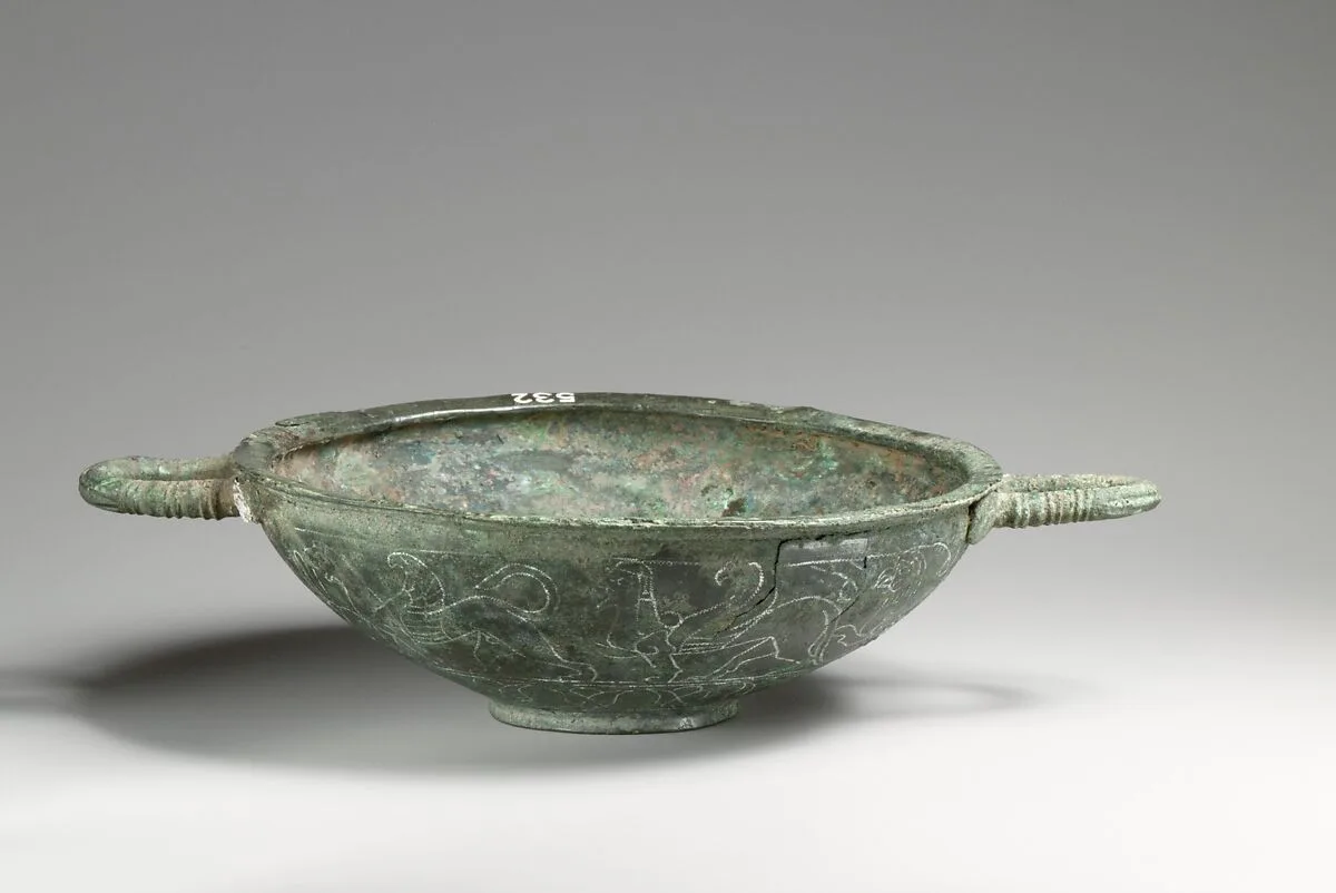 Bronze kylix (cup) — Unknown
