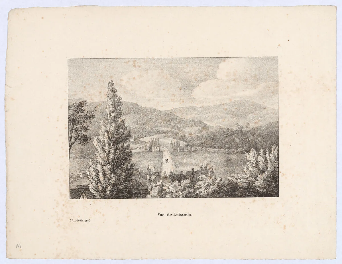 Vue de Lebanon — Charlotte Bonaparte|Michel-Ghislain Stapleaux