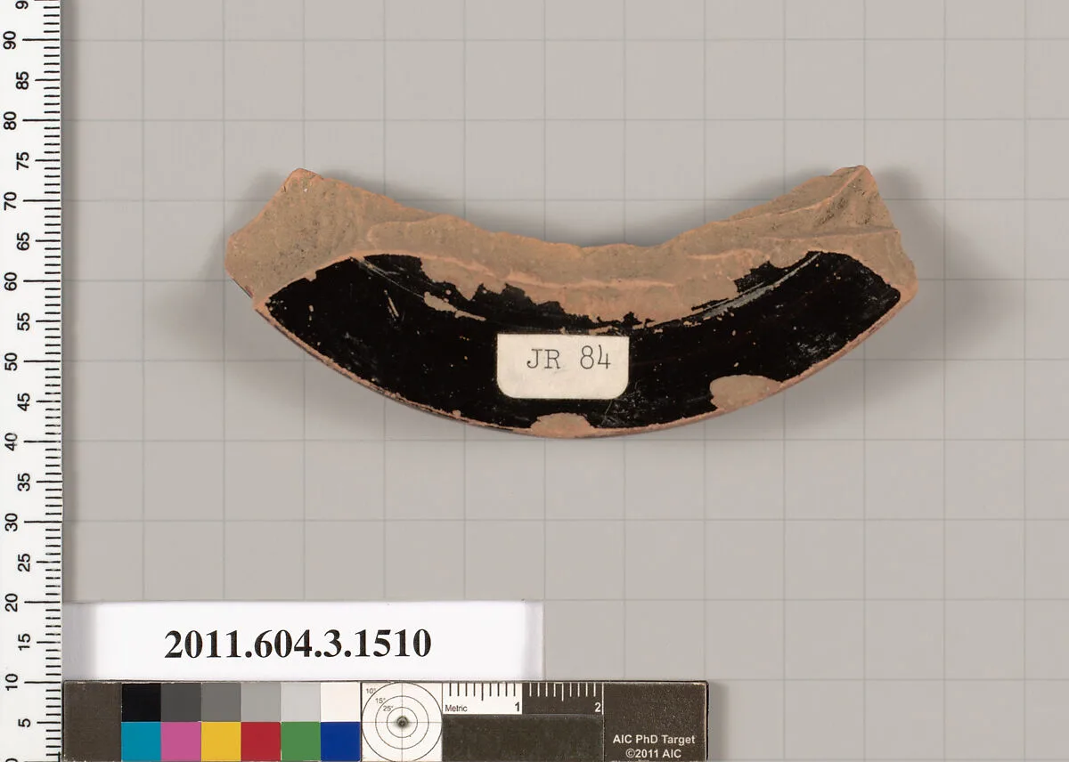 Terracotta fragment of a skyphos (deep drinking cup) — Unknown