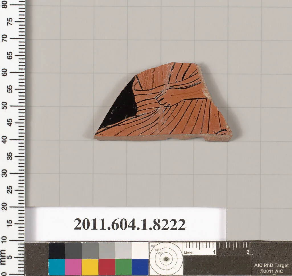Terracotta fragment of a kylix (drinking cup) — Unknown