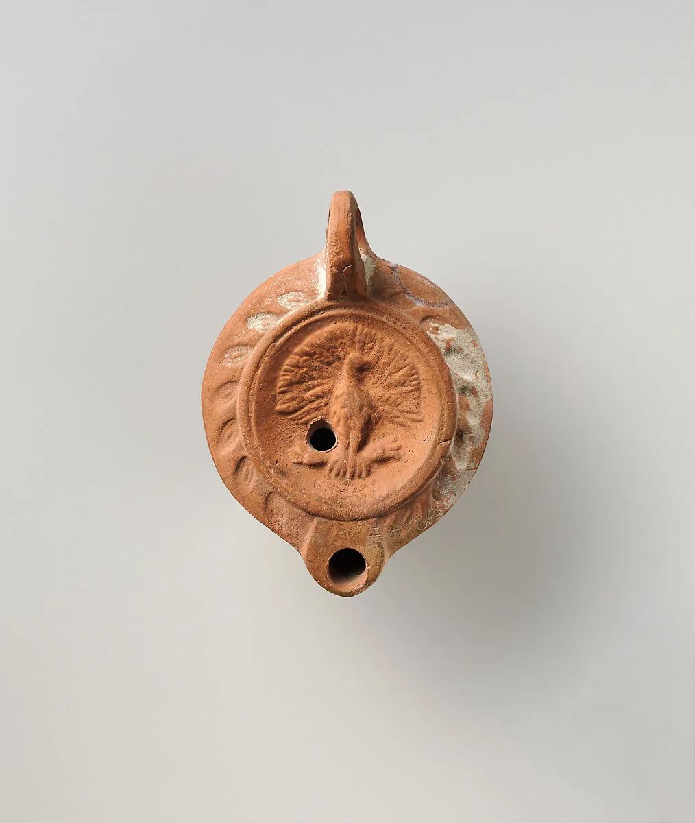 Terracotta oil lamp — Unknown