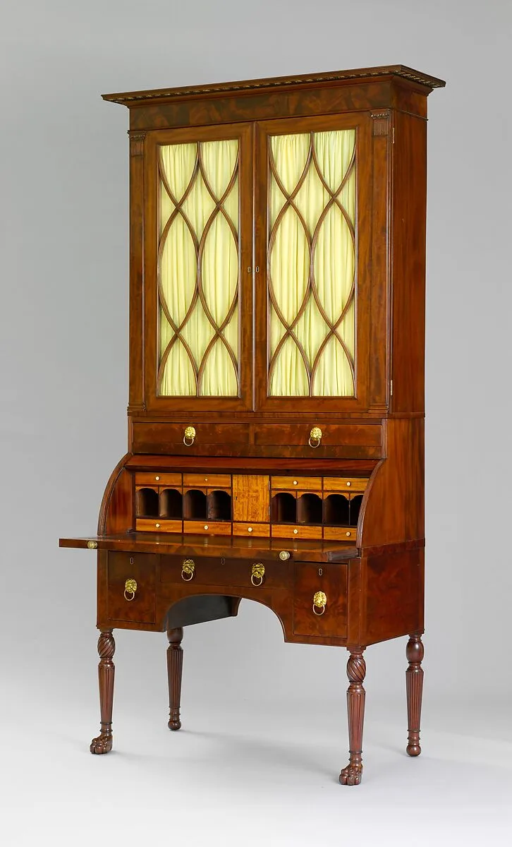 Cylinder Desk and Bookcase — Duncan Phyfe