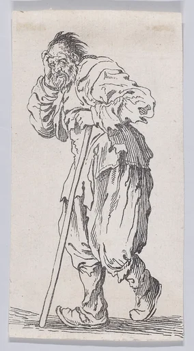 Reverse Copy of Le Gueux Appuyé sur son Baton (The Beggar Leaning on His Cane), from "Les Gueux suite appelée aussi Les Mendiants, Les Baroni, ou Les Barons" (The Beggars, also called the Barons)