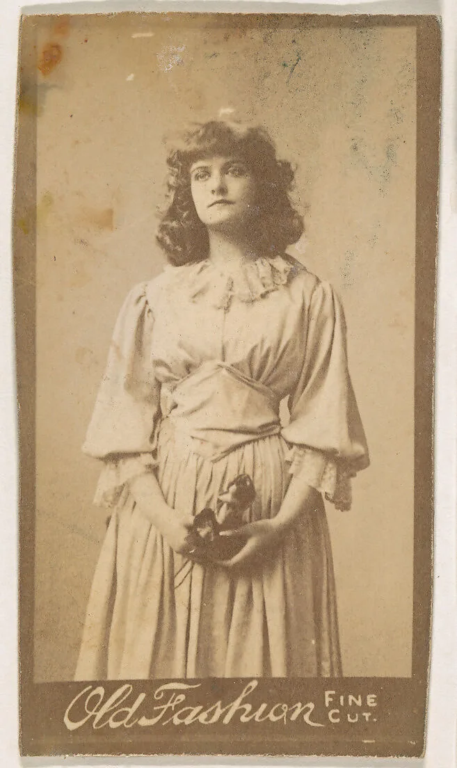 Portrait of actress, from the Actresses series (N664) promoting Old Fashion Fine Cut Tobacco — Unknown