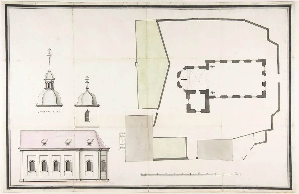 Design for the Parish Church of Merkershausen — Balthasar Neumann