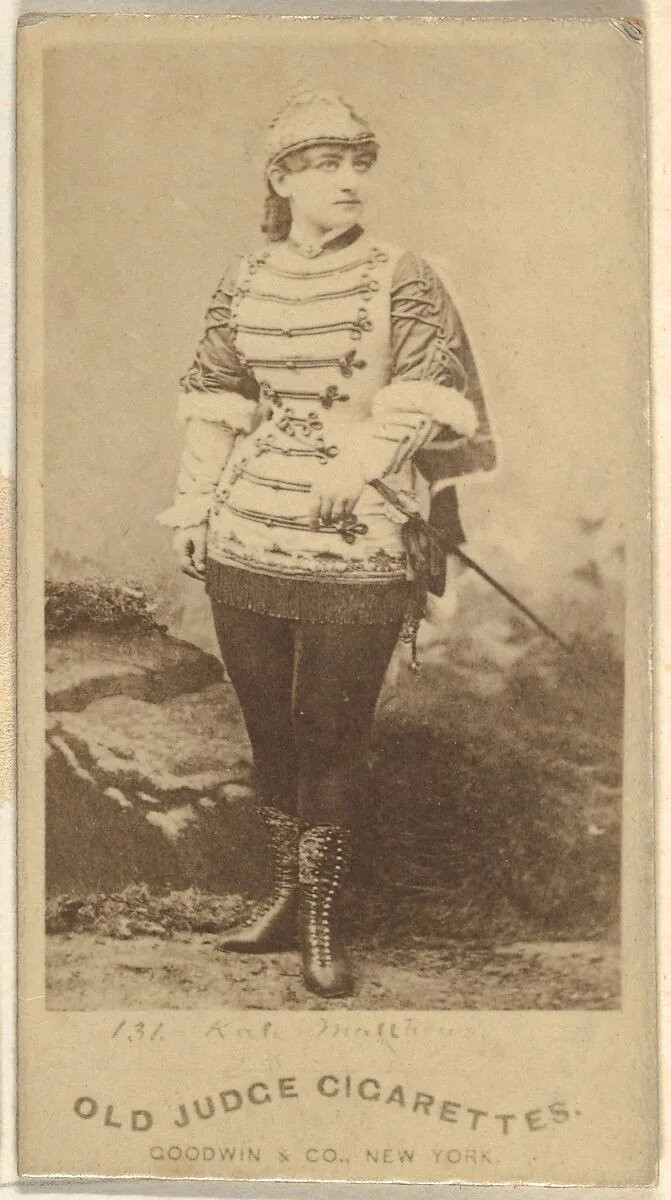 From the Actors and Actresses series (N171) for Old Judge Cigarettes — Goodwin & Company