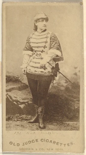 From the Actors and Actresses series (N171) for Old Judge Cigarettes