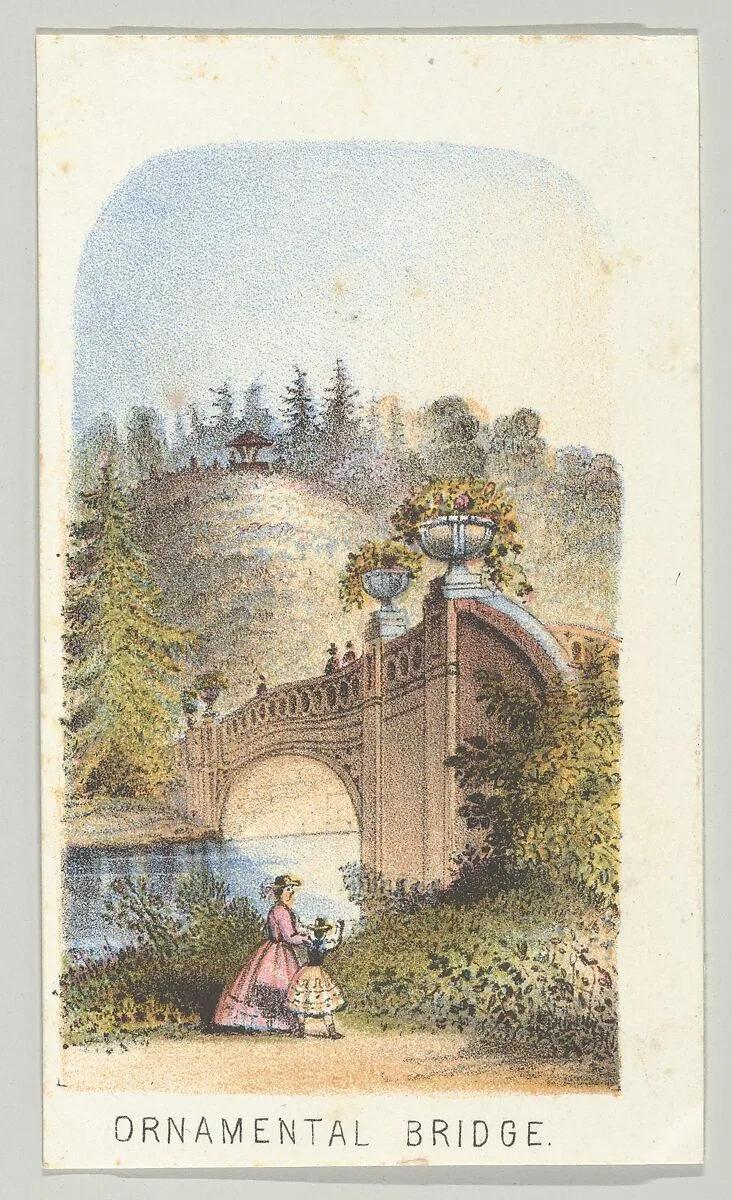 Ornamental Bridge, from the series, Views in Central Park, New York, Part 2 — Louis Prang & Co.