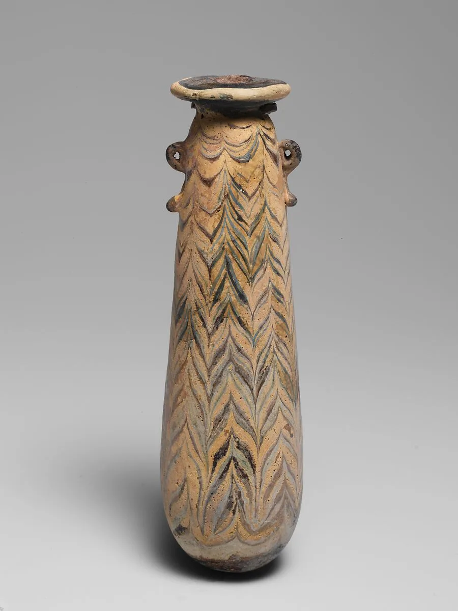 Glass alabastron (perfume bottle) — Unknown