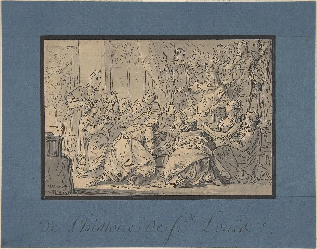 Drawing for a Book Illustration — Anonymous, French, 18th century