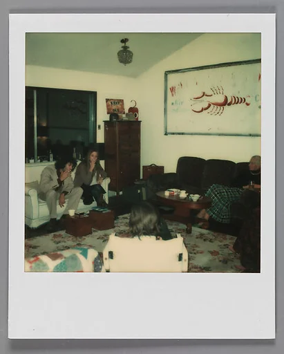 [Walker Evans's 70th Birthday Party, Old Lyme, Connecticut: Michael Lesy, Liz Lesy, and Mary Knollenberg]