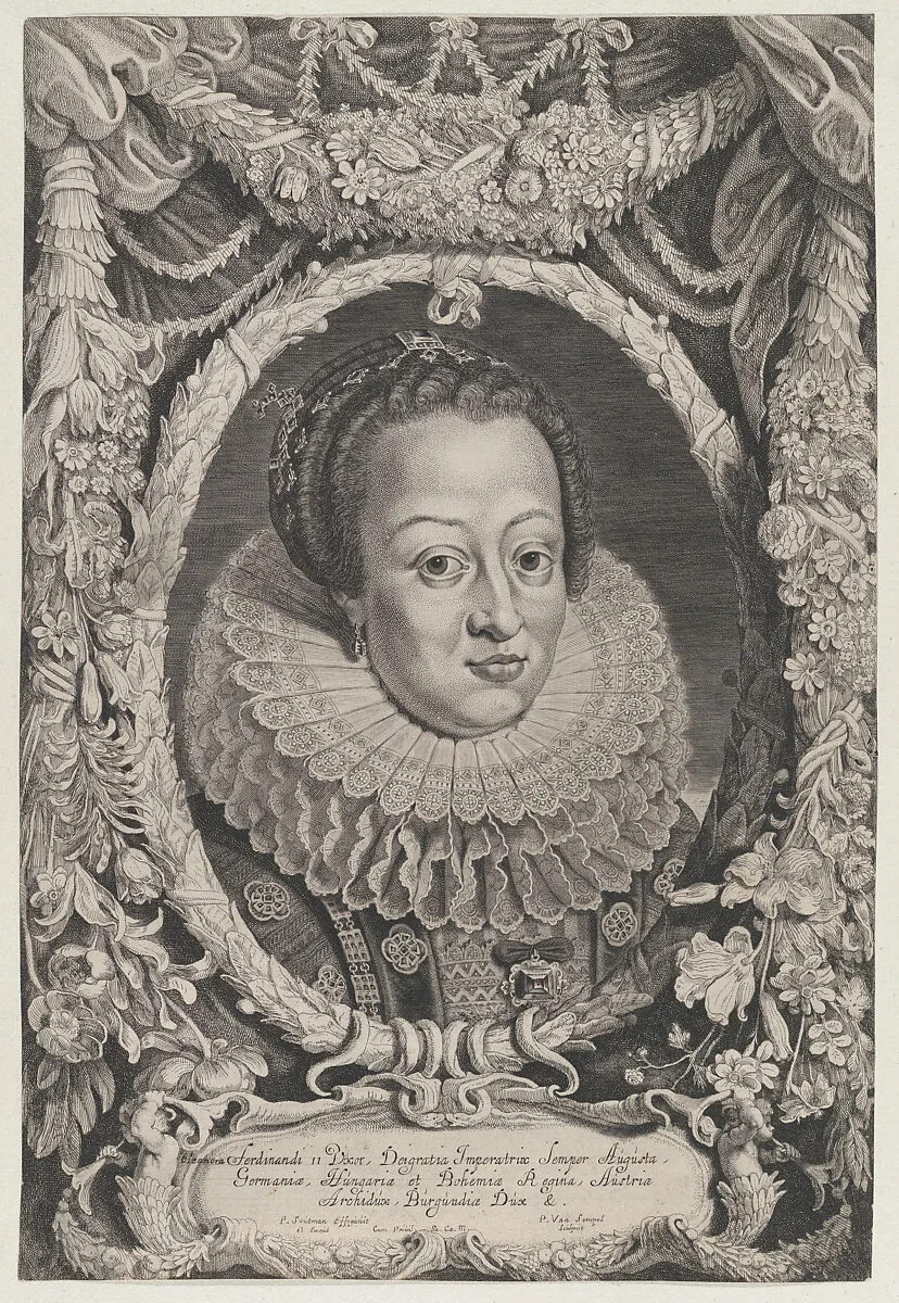 Eleonora, Wife of Ferdinand II, from the series Ferdinandus II et III Imperatorum Domus Austriacae... — Pieter Soutman|Pieter Van Sompel