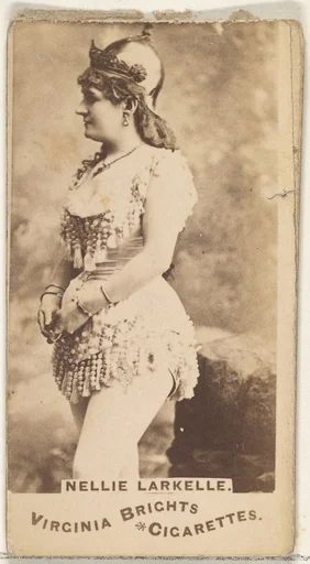 Nellie Larkelle, from the Actors and Actresses series (N45, Type 1) for Virginia Brights Cigarettes