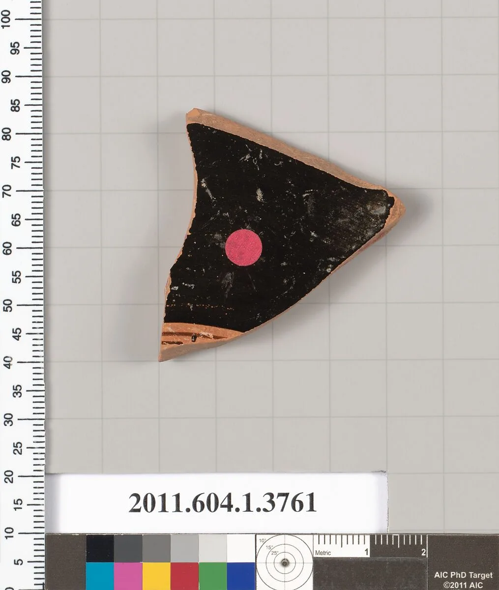 Terracotta fragment of a kylix (drinking cup) — Unknown