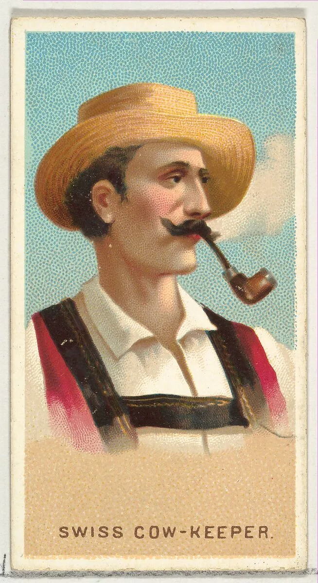 Swiss Cow-Keeper, from World's Smokers series (N33) for Allen & Ginter Cigarettes — Allen & Ginter