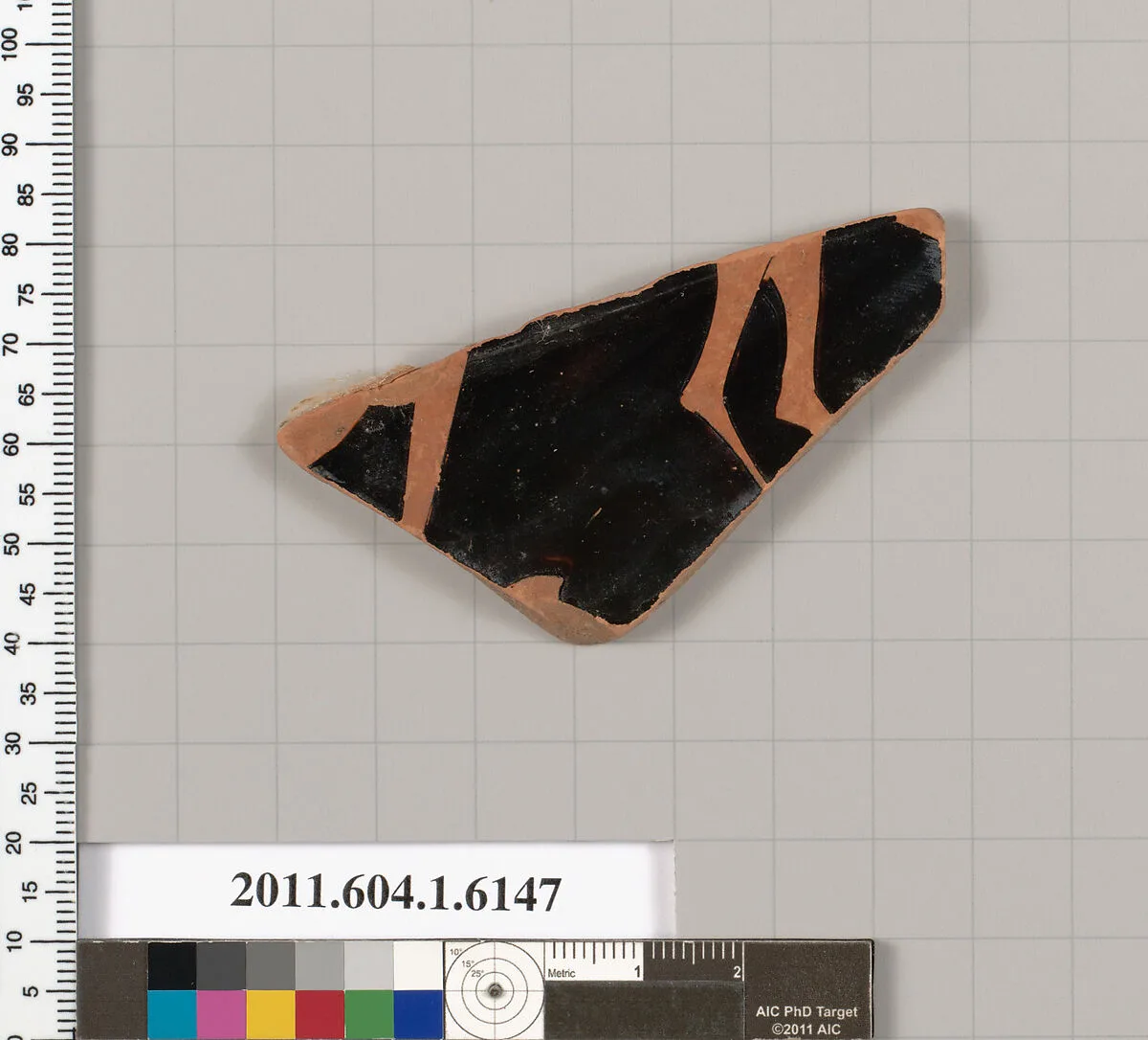 Terracotta fragment of a kylix (drinking cup) — Unknown