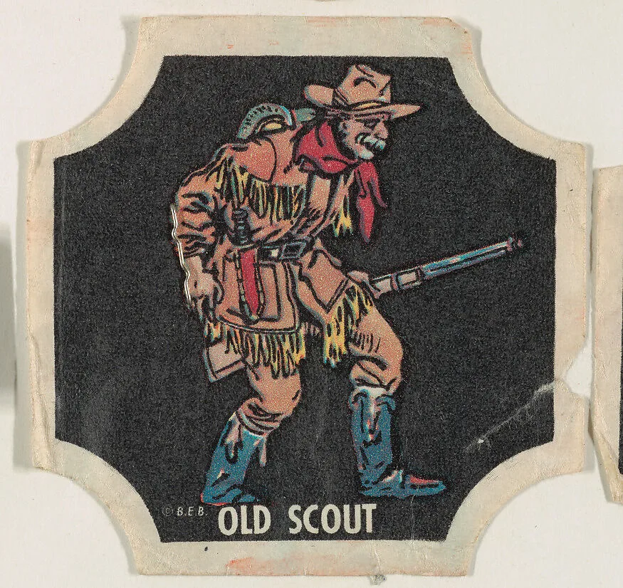 Old Scout, from the Indians and Westerners bread end labels series (D290-10) — Unknown