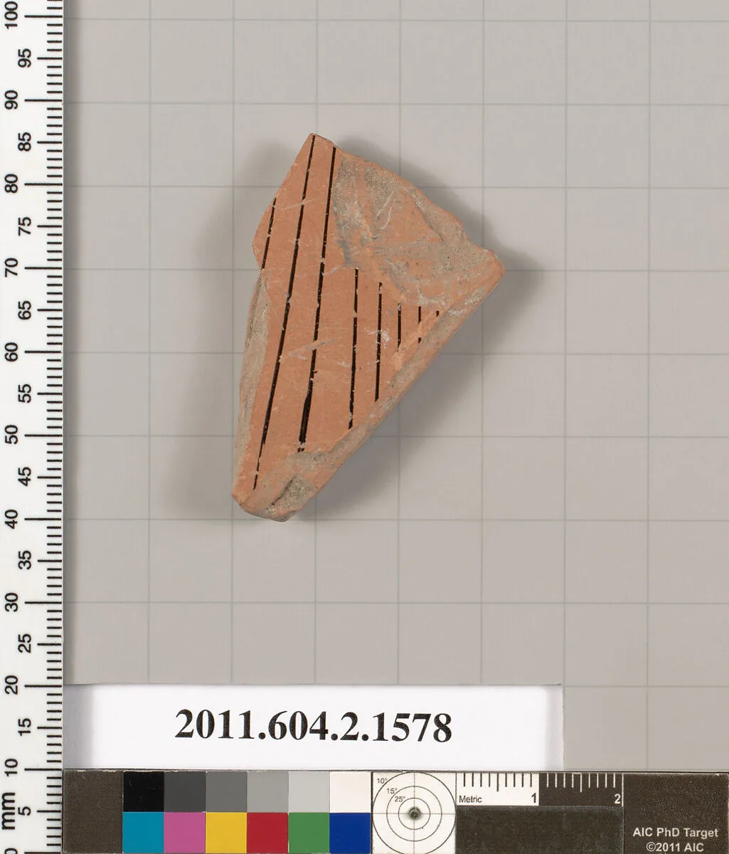 Terracotta fragment of a skyphos (deep drinking cup) — Unknown