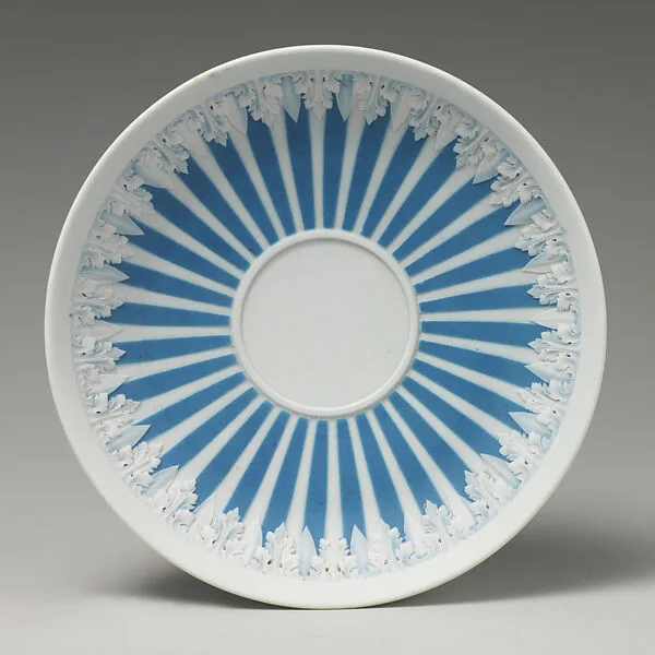 Pair of saucers (part of a set) — Josiah Wedgwood and Sons|Laurence Sterne