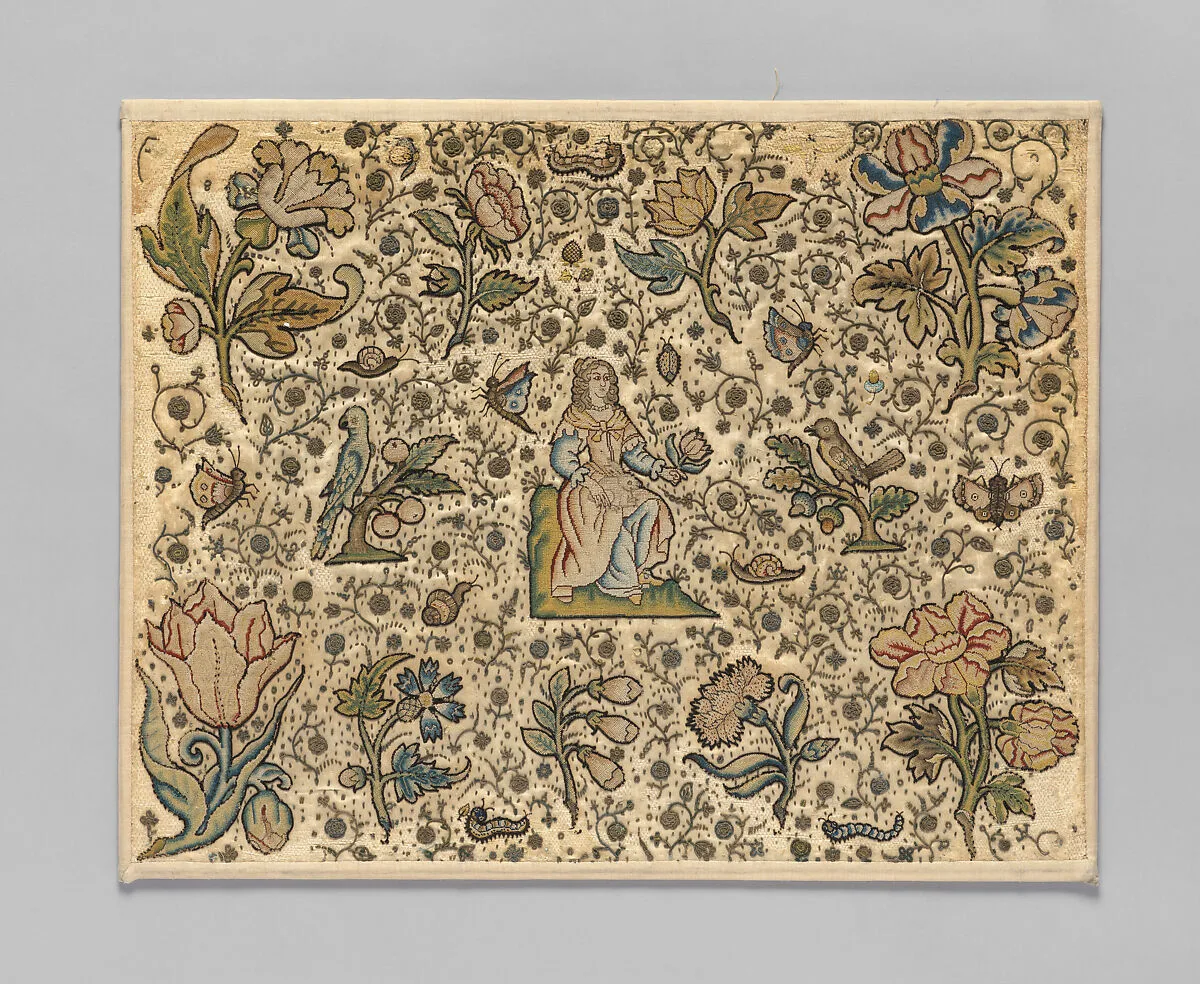 A lady in a garden — Unknown
