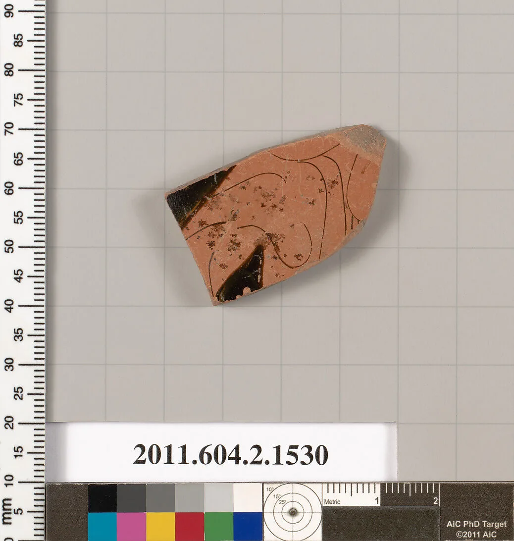 Terracotta fragment of a skyphos (deep drinking cup) — Unknown