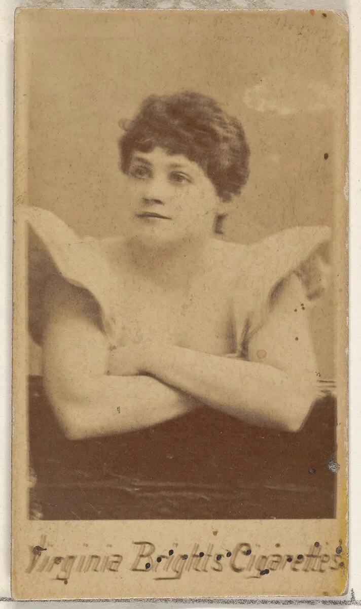 From the Actors and Actresses series (N45, Type 4) for Virginia Brights Cigarettes — Allen & Ginter
