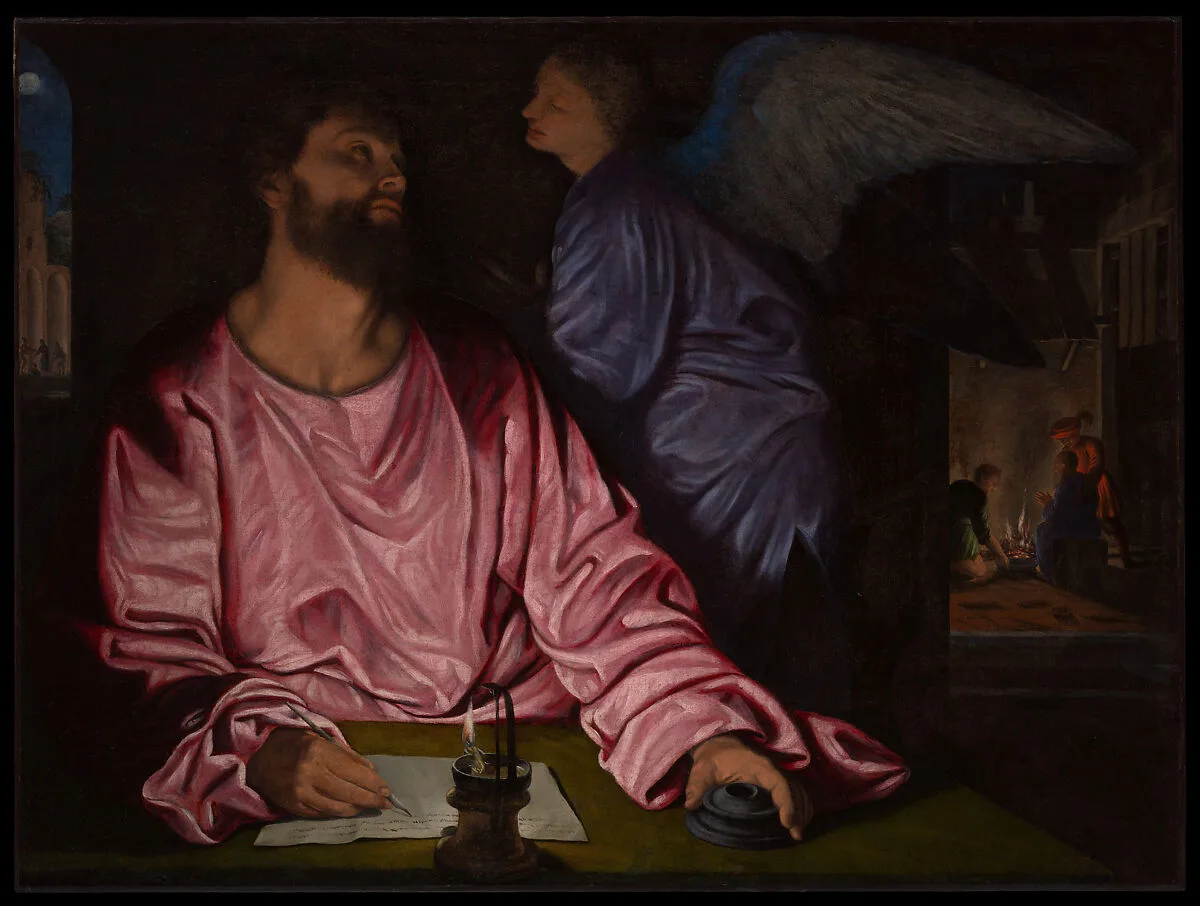 Saint Matthew and the Angel — Giovanni Gerolamo Savoldo