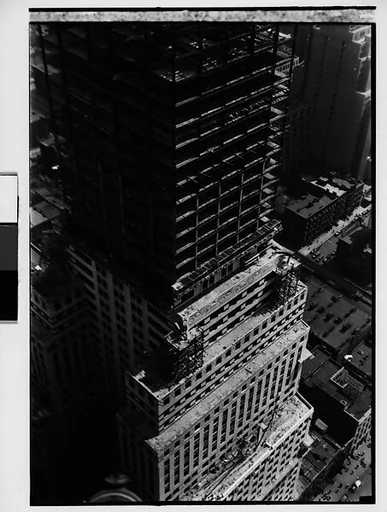 [Chrysler Building Construction Site, From Roof of Chanin Building, New York City]