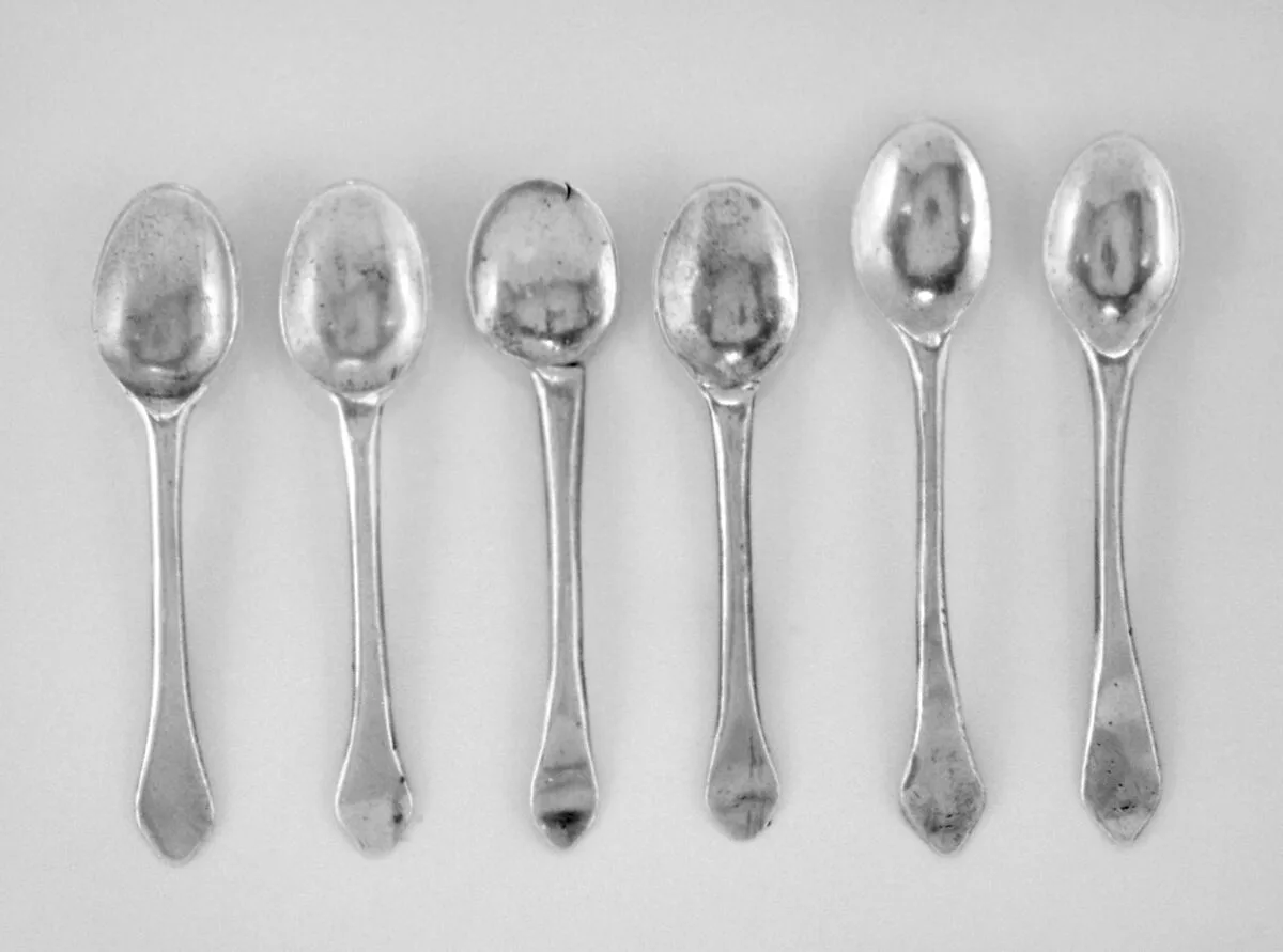 Six miniature spoons (part of a set) — David Clayton