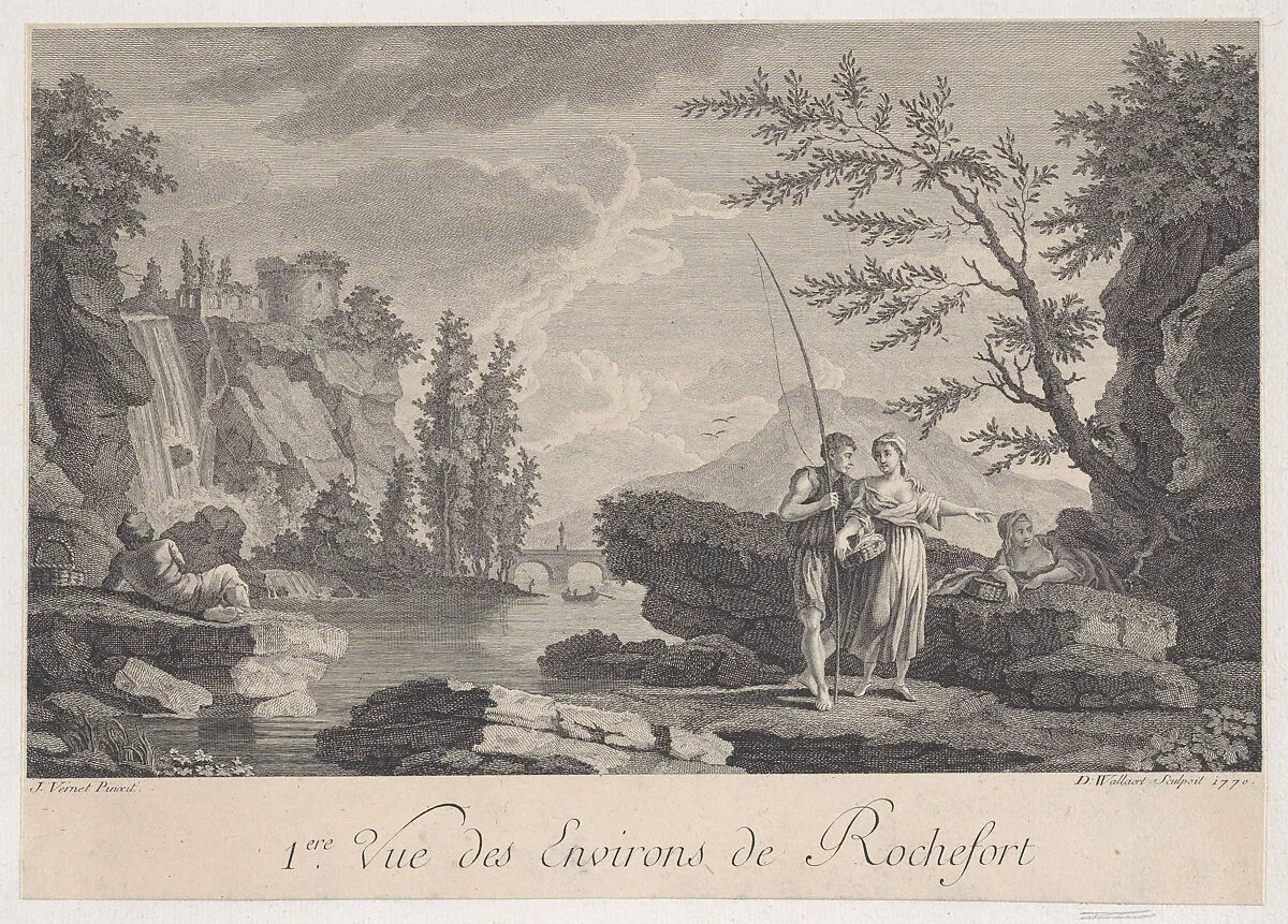 First View of the Surroundings of Rochefort — D. Wallaert|Joseph Vernet