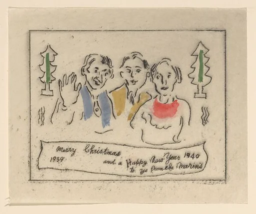 Merry Christmas 1939 Happy New Year 1940