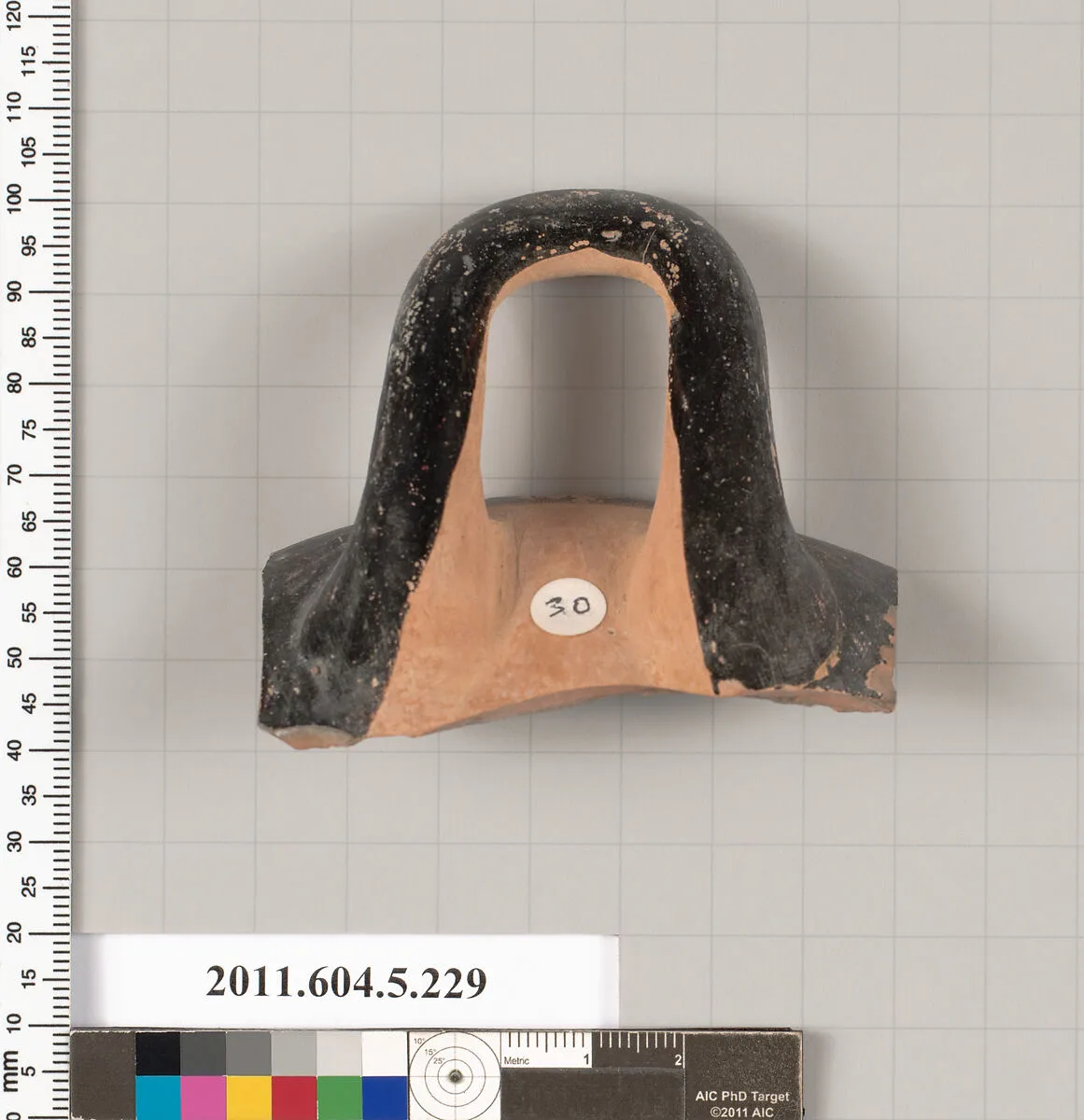 Terracotta rim fragment of a kylix (drinking cup) — Unknown