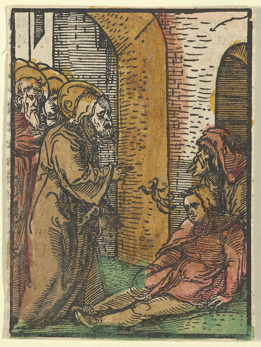 Christ Healing the Possessed, from Das Plenarium — Hans Schäufelein|Adam Petri