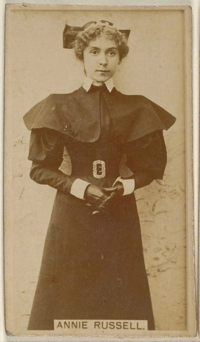 Annie Russell, from the Actors and Actresses series (N45, Type 8) for Virginia Brights Cigarettes — Allen & Ginter