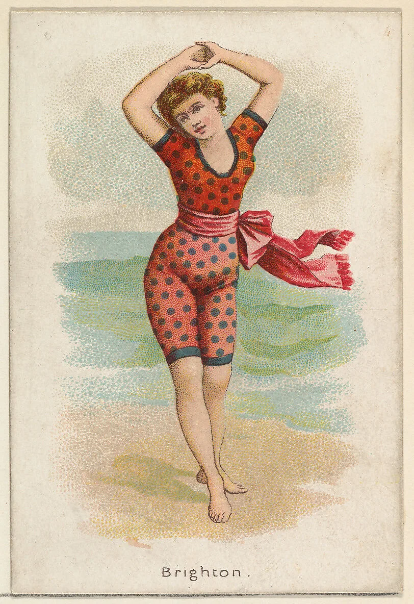 Brighton, from the Beautiful Bathers series (N192) issued by Wm. S. Kimball & Co. — Julius Bien|William S. Kimball & Company