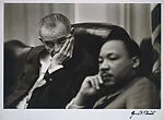 [President Lyndon B. Johnson and Dr. Martin Luther King Jr. at Meeting]