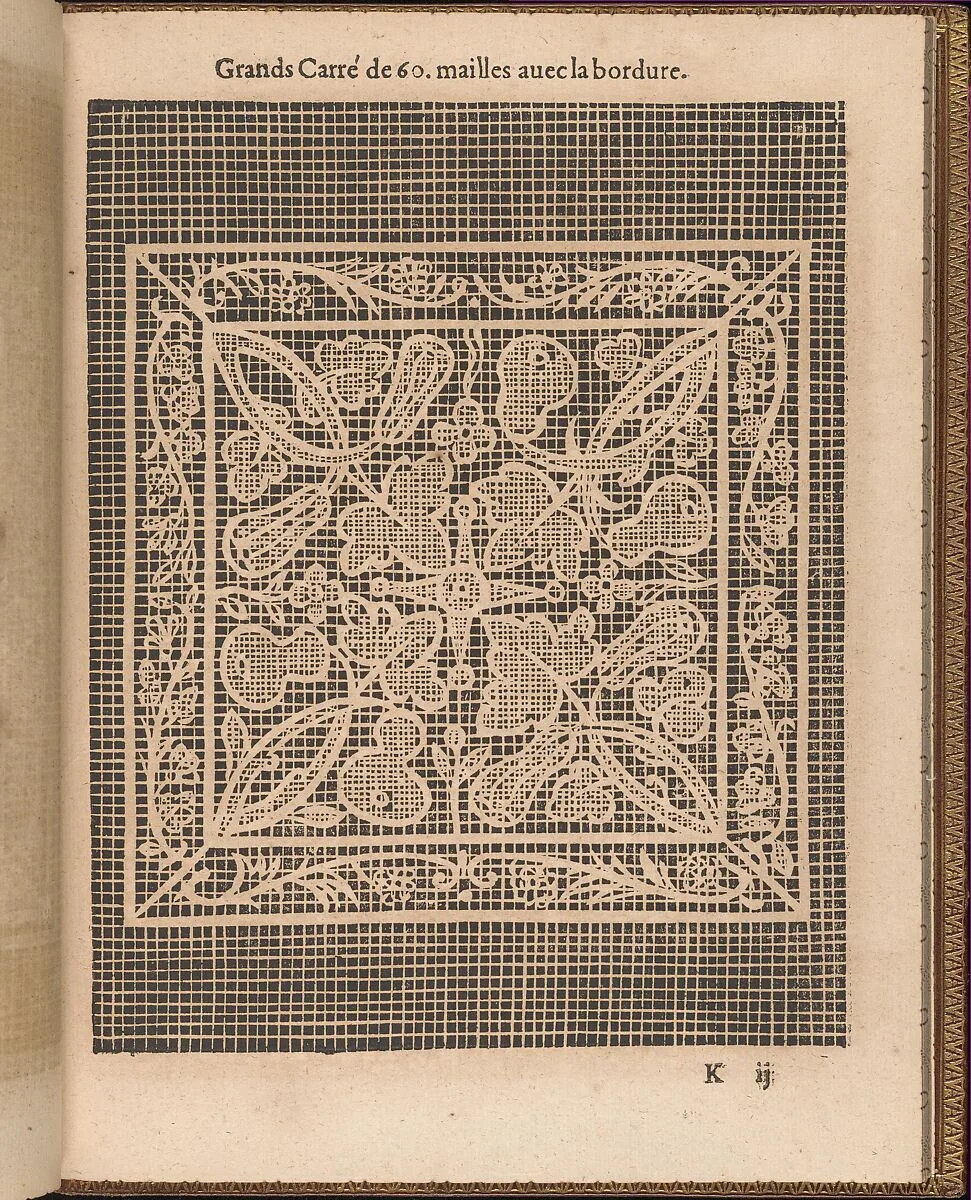 La Pratique de l'Aiguille, page 37 (recto) — Matthias Mignerak|Pierre Firens|Marie de Medici|Jean Le Clerc