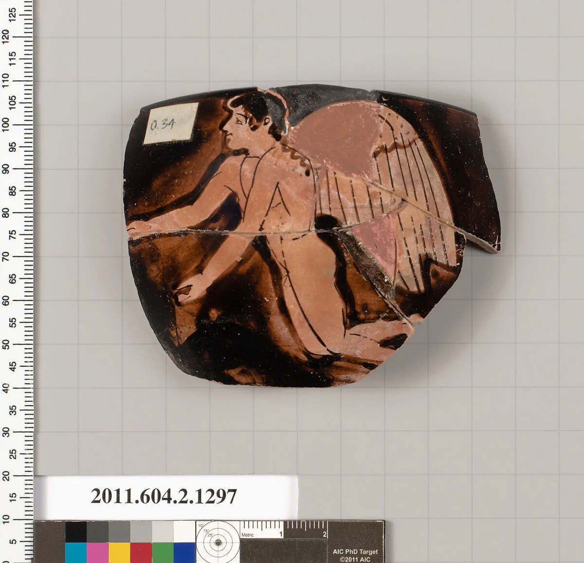 Terracotta fragment of a skyphos (deep drinking cup) — Unknown