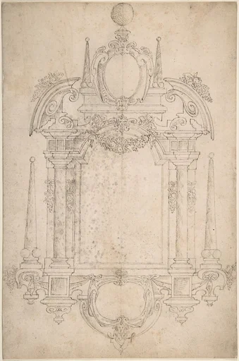 Design for a Tomb or Wall Monument
